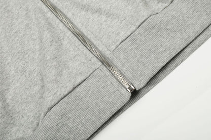 Turquoise Stone Zipper Hoodie WN25932