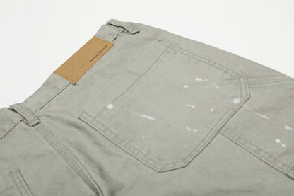 Paint Splatter Panel Wide Leg Pants WN26143