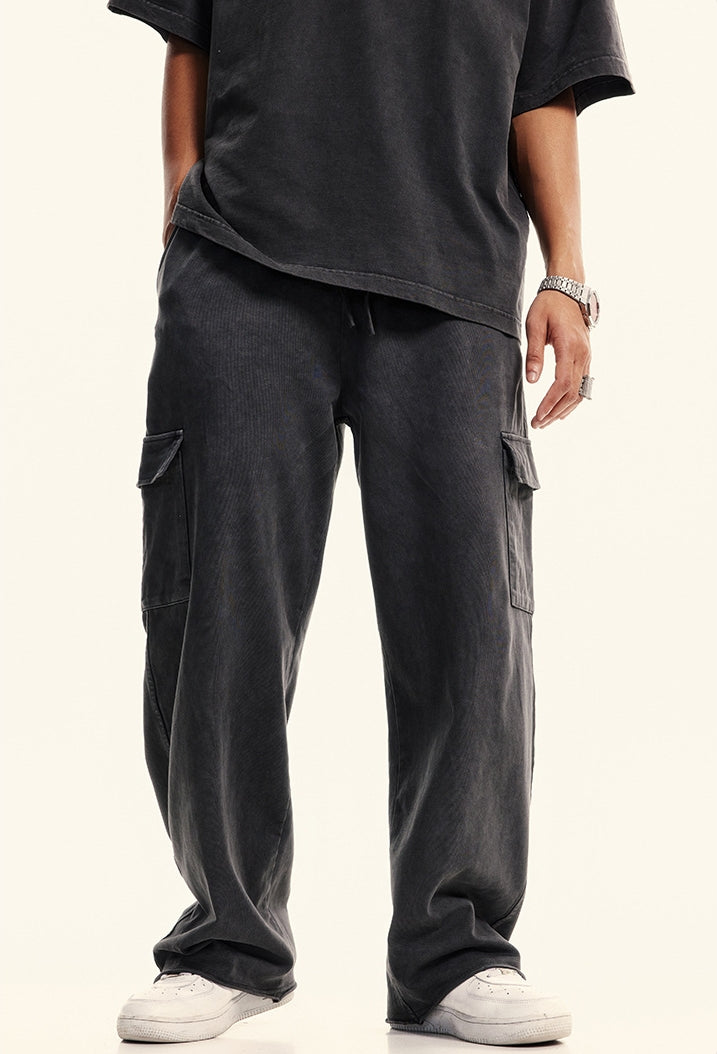 Multi Pocket Straight Sweatpants WN6022