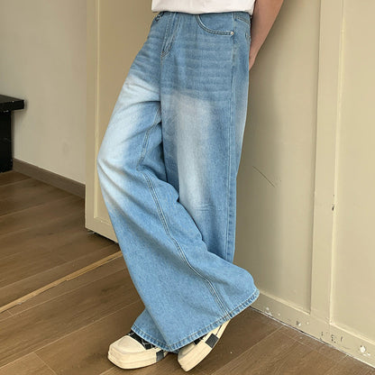Gradient Washed Wide Leg Denim Jeans WN24985