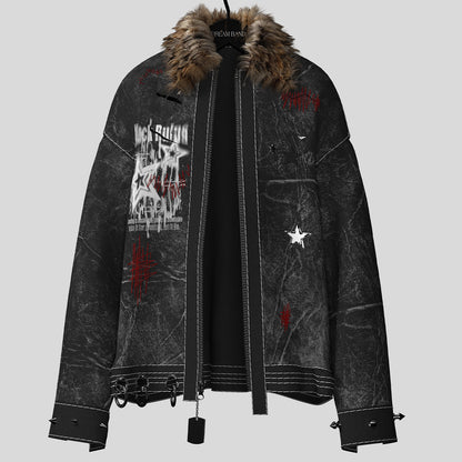 Washed Damage Denim Jacket WN27147