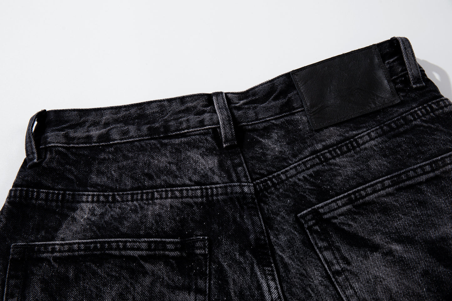 Multi-Print Wide Leg Denim Jeans WN23093