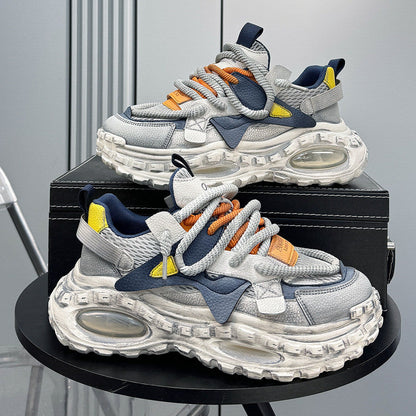 Breathable Thick-Sole Height-Increasing Dad Sneakers WN24736