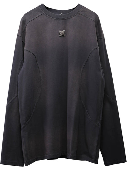 Wash Oversize Long Sleeve T-Shirt WN22397