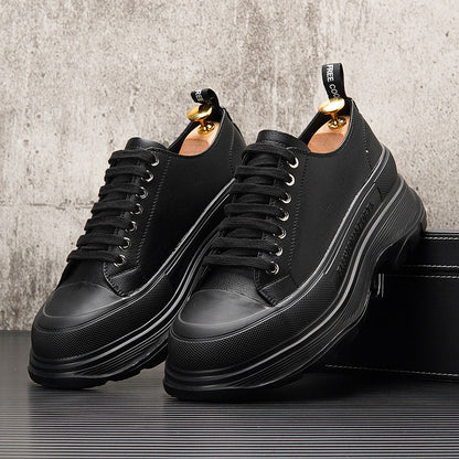 Lace Up Platform Thick Sole Sneakers WN24597
