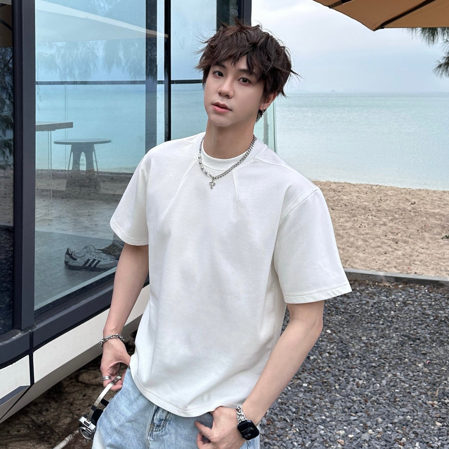 Plain Short Sleeve T-Shirt WN25186