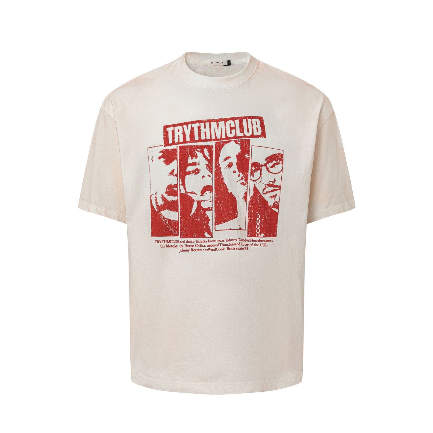Washed Figure Graphic Short Sleeve T-Shirt WN25847