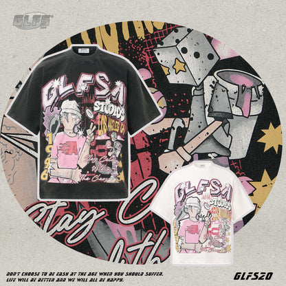 Illustration Graphic Short Sleeve T-Shirt WN26431