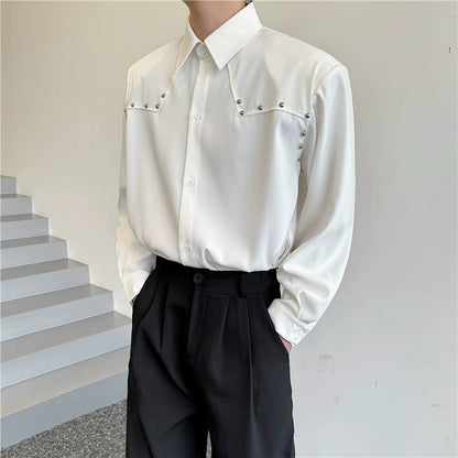 Studs Design Long Sleeve Shirt WN19299