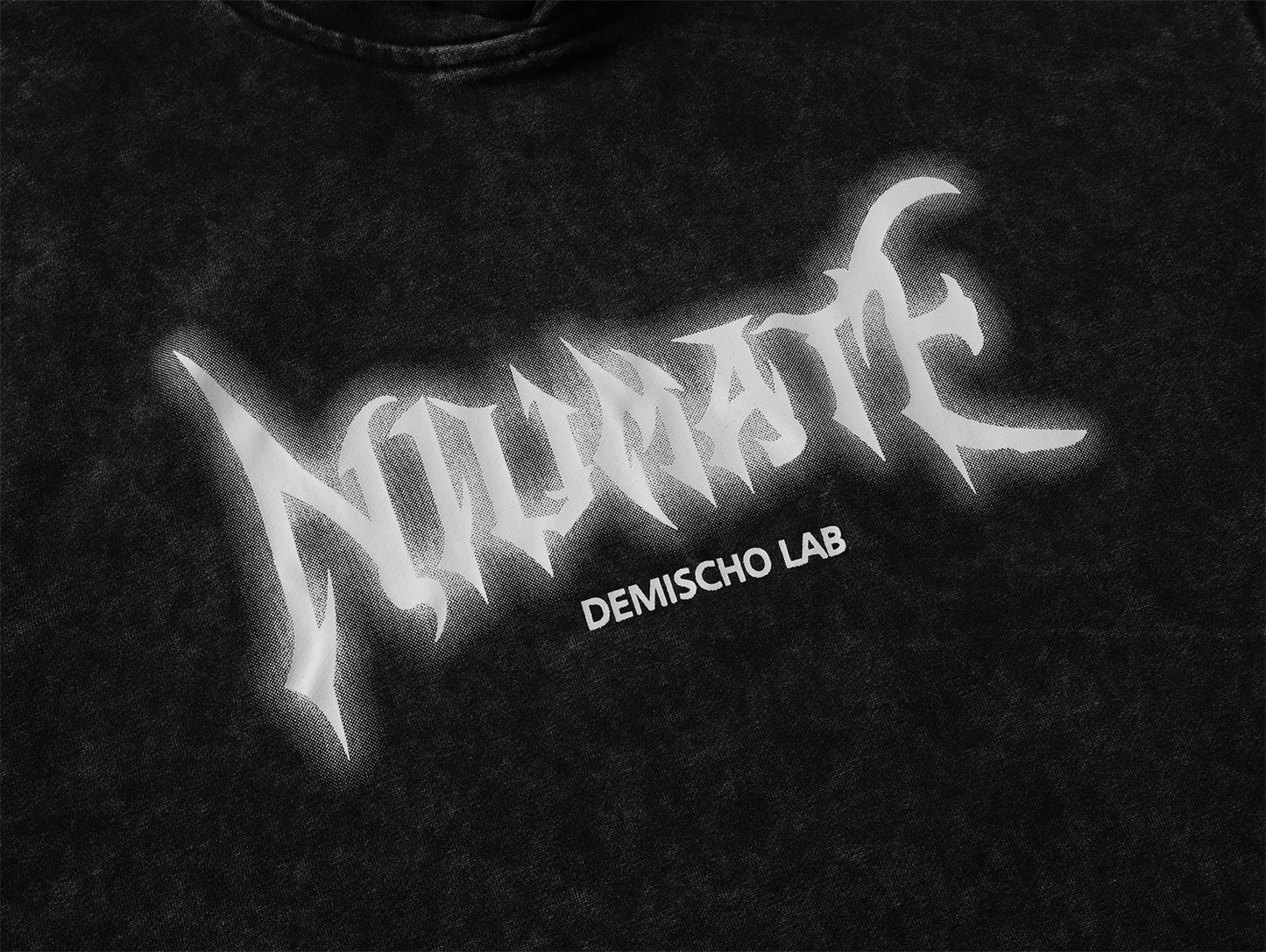 Washed Letter Print Oversize Hoodie WN11517