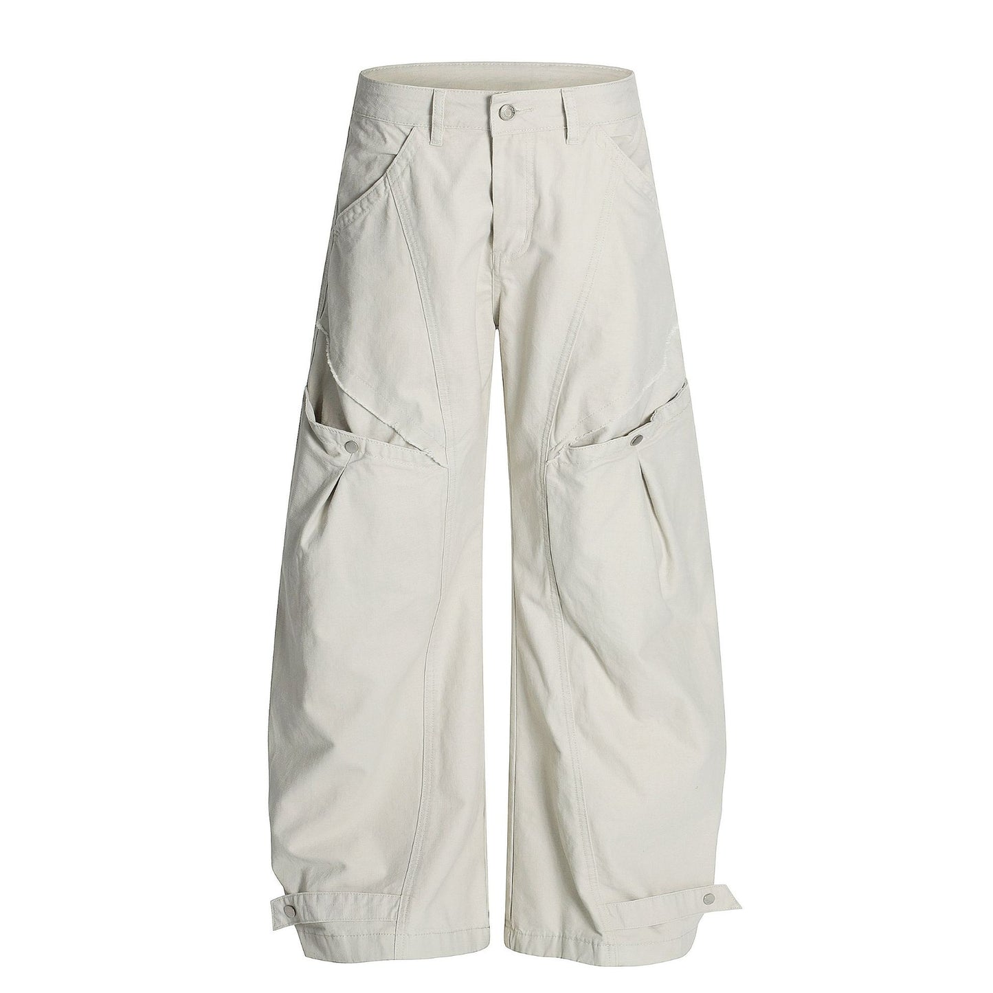 Curved Panel Wide Leg Pants WN26004