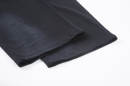 Spray Paint Gradient Embroidery Wide Leg Sweatpants WN28007