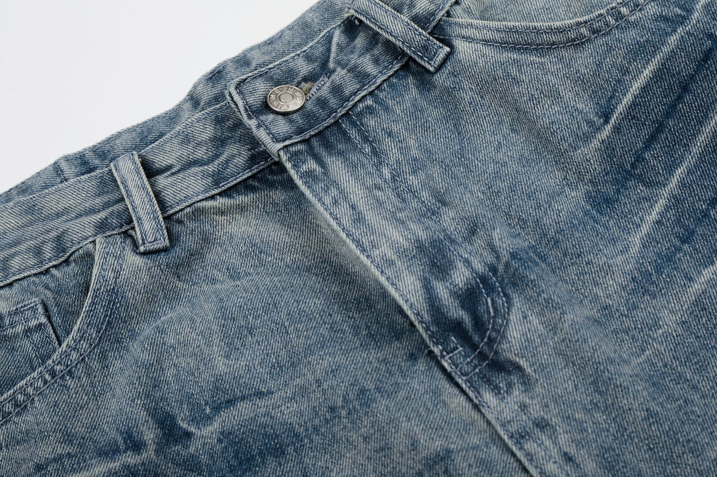 Lightning Graphic Denim Half Jeans WN26002