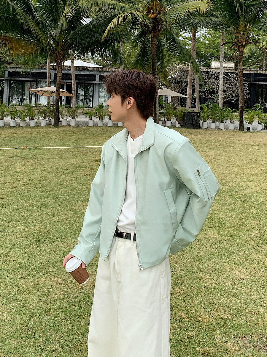 Stand Neck Zipper Jacket WN20393