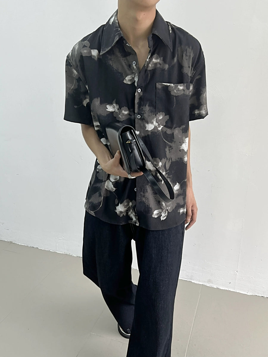 Floral Patterns Short Sleeve Shirt WN7340