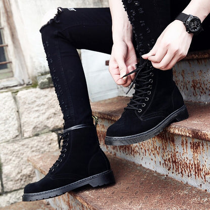 Lace-Up Mid-Calf Boots WN24523