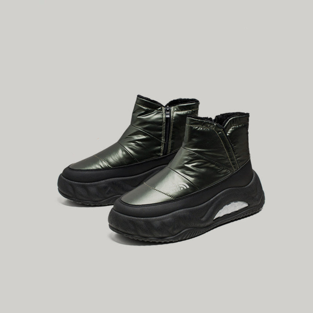 Glossy Panel Platform Winter Boots WN23448
