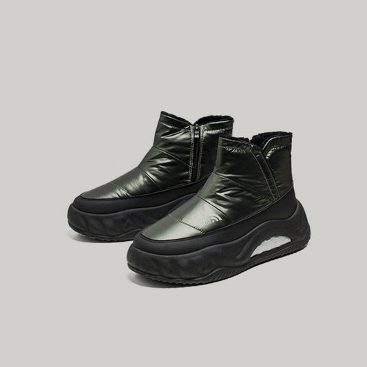 Glossy Panel Platform Winter Boots WN23448