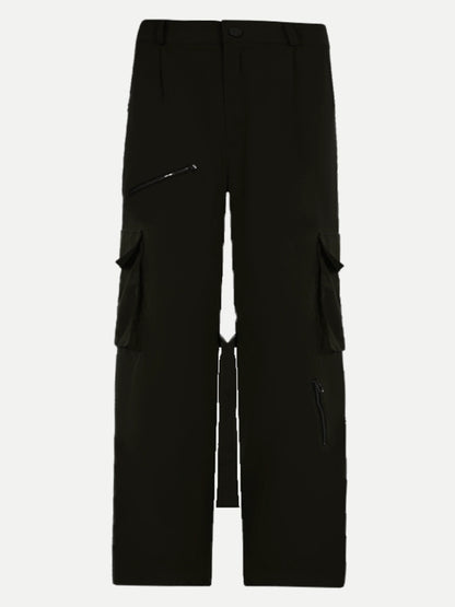 High Waist Zipper Design Pants WN5689