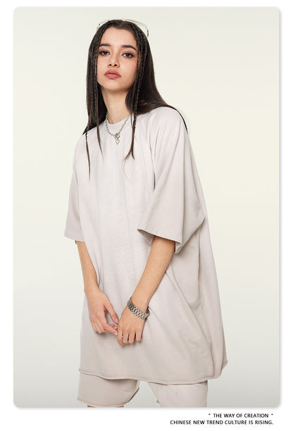 Washed Oversize Raglan-sleeve T-shirt WN6430