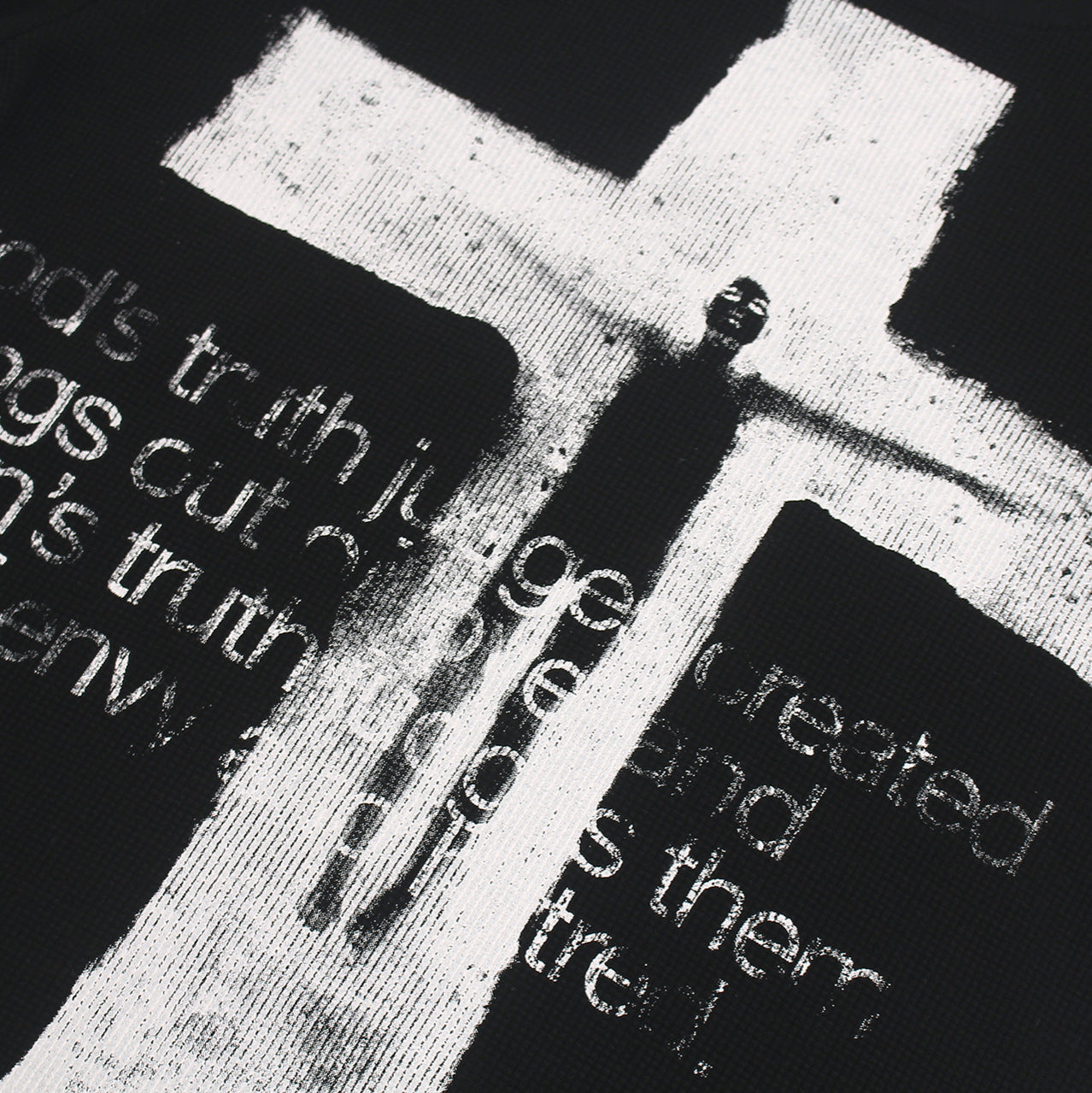 Cross Figure Studs Short Sleeve T-Shirt WN25486