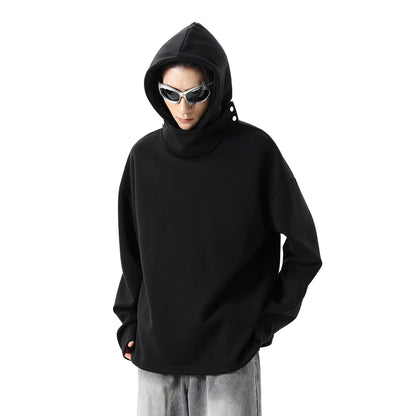 Stand-Neck Pullover Hoodie WN10436