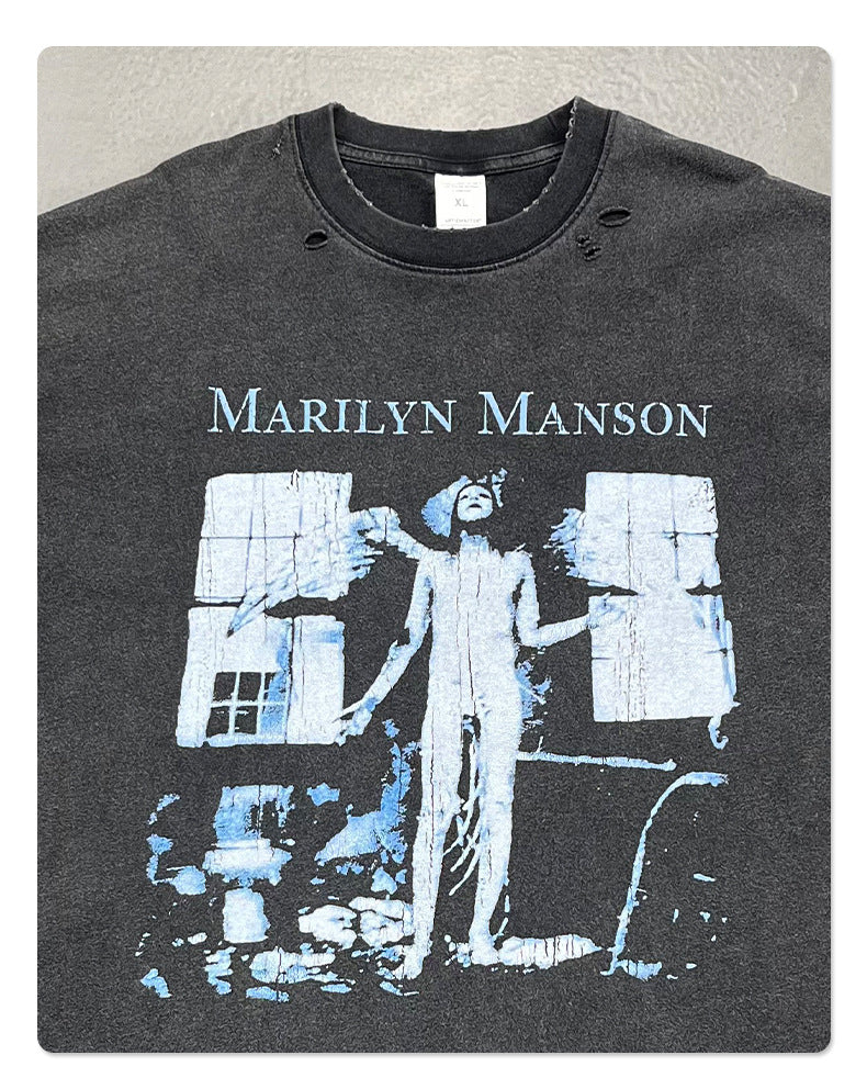 Digital Print Oversize Short Sleeve T-Shirt WN16251