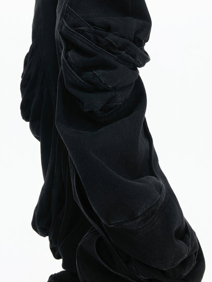 Heavy Craft Deconstruct Wash Stacked Straight Denim Jeans WN23327