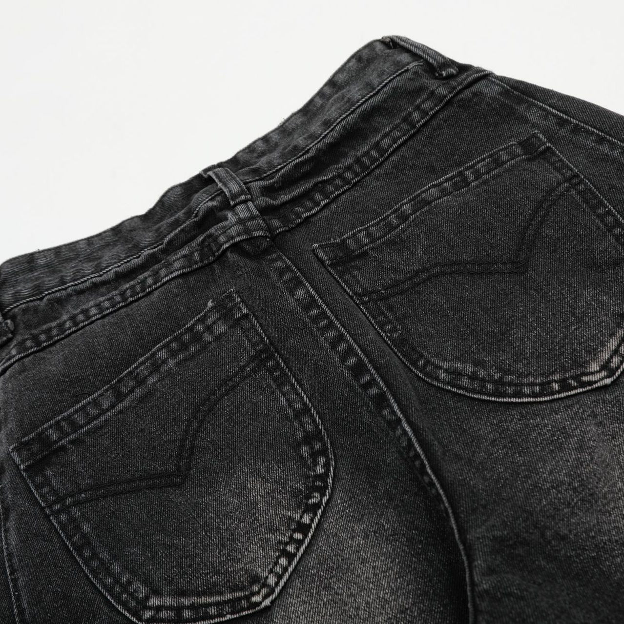 Washed Panel Denim Jeans WN13093