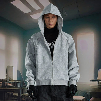 Structured Oversize Zipper Hoodie WN20575