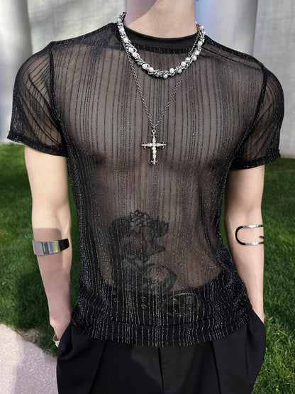 Sheer Slim Short Sleeve T-Shirt WN25138