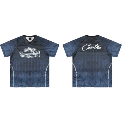 Raglan Jersey V-Neck Short Sleeve T-Shirt WN26585