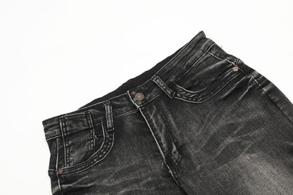 Washed Flare Denim Jeans WN14556