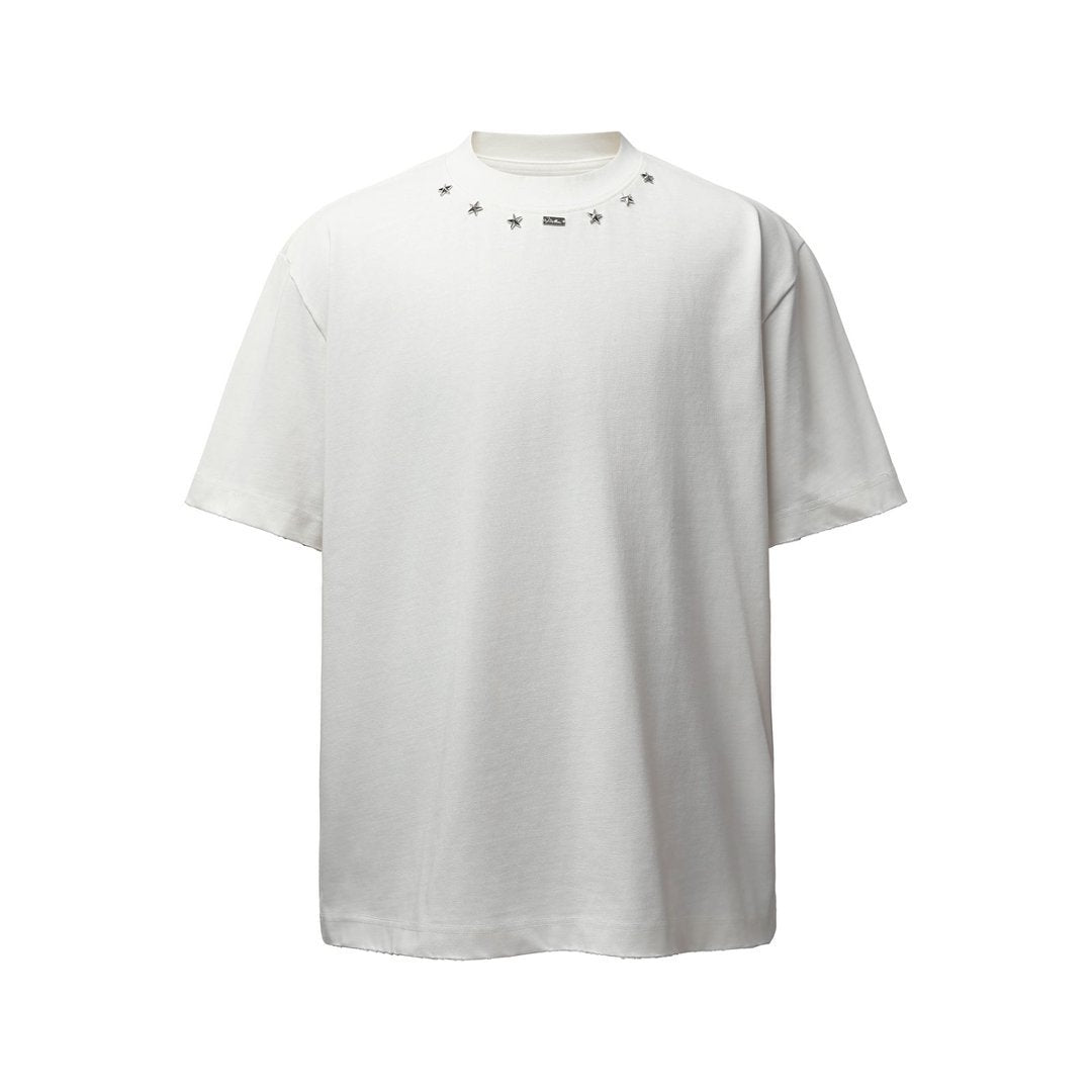Star Studs Detail Short Sleeve T-Shirt WN23587