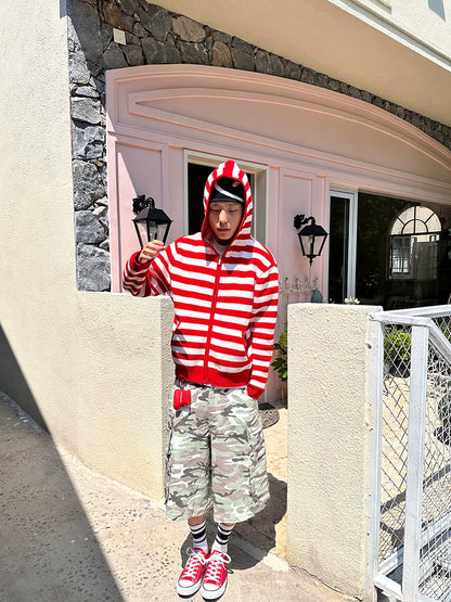 Camouflage Design Canvas Cargo Half Pants WN19105