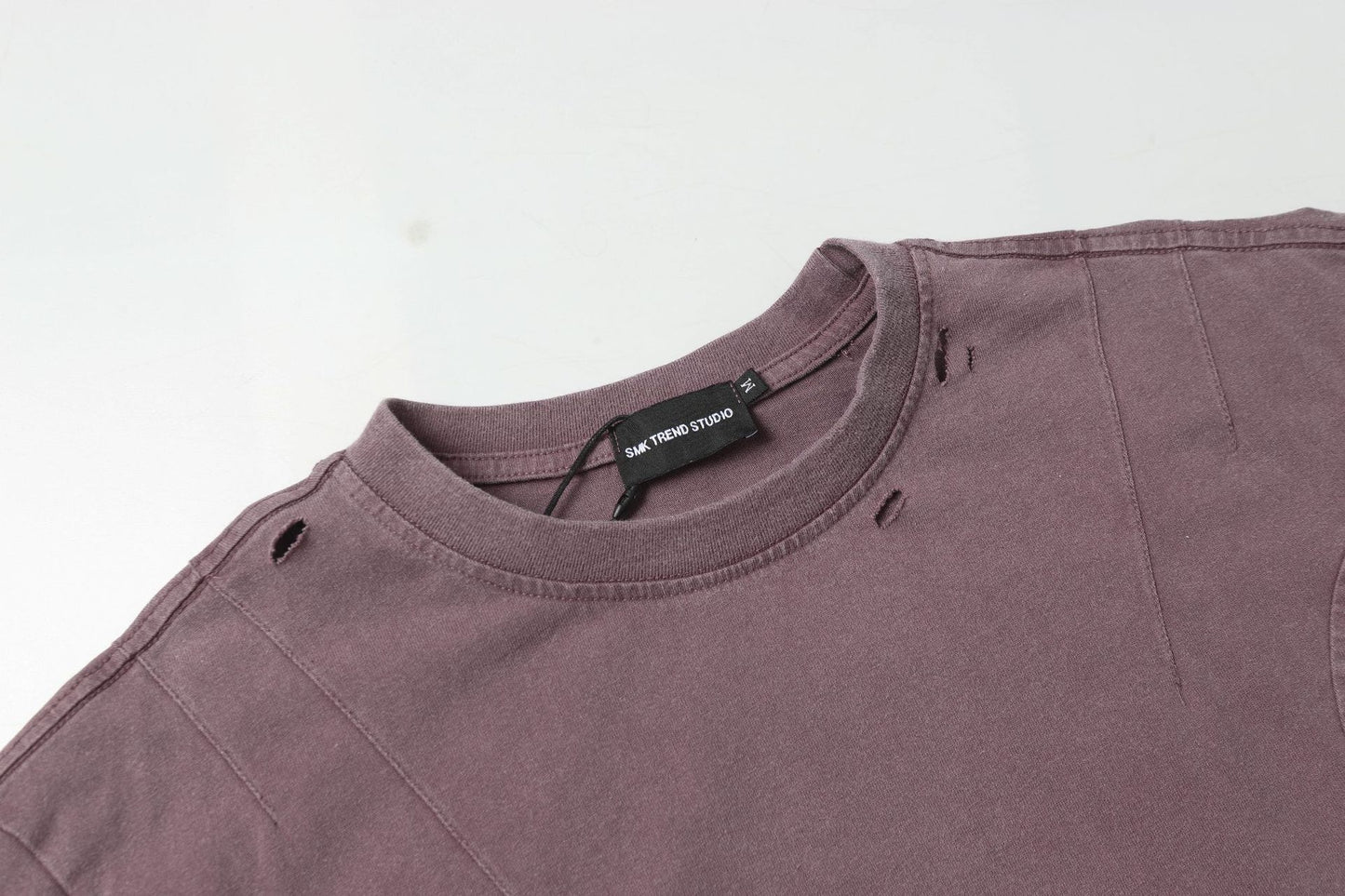 Washed Damage Oversize Short Sleeve T-Shirt WN16187