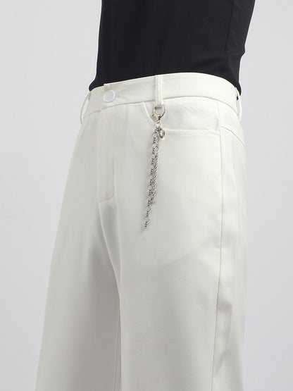 Chain Design Flare Trousers WN23781