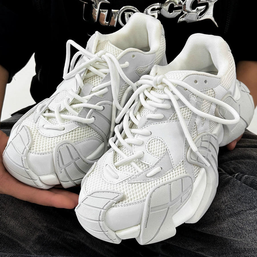 Chunky Sole Mesh Design Large Toe Shoes WN19184