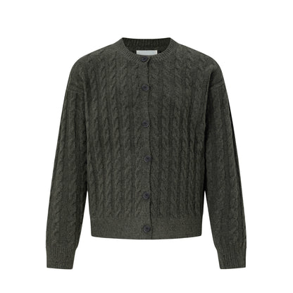 Textured Stripe Oversize Knit Cardigan WN21397