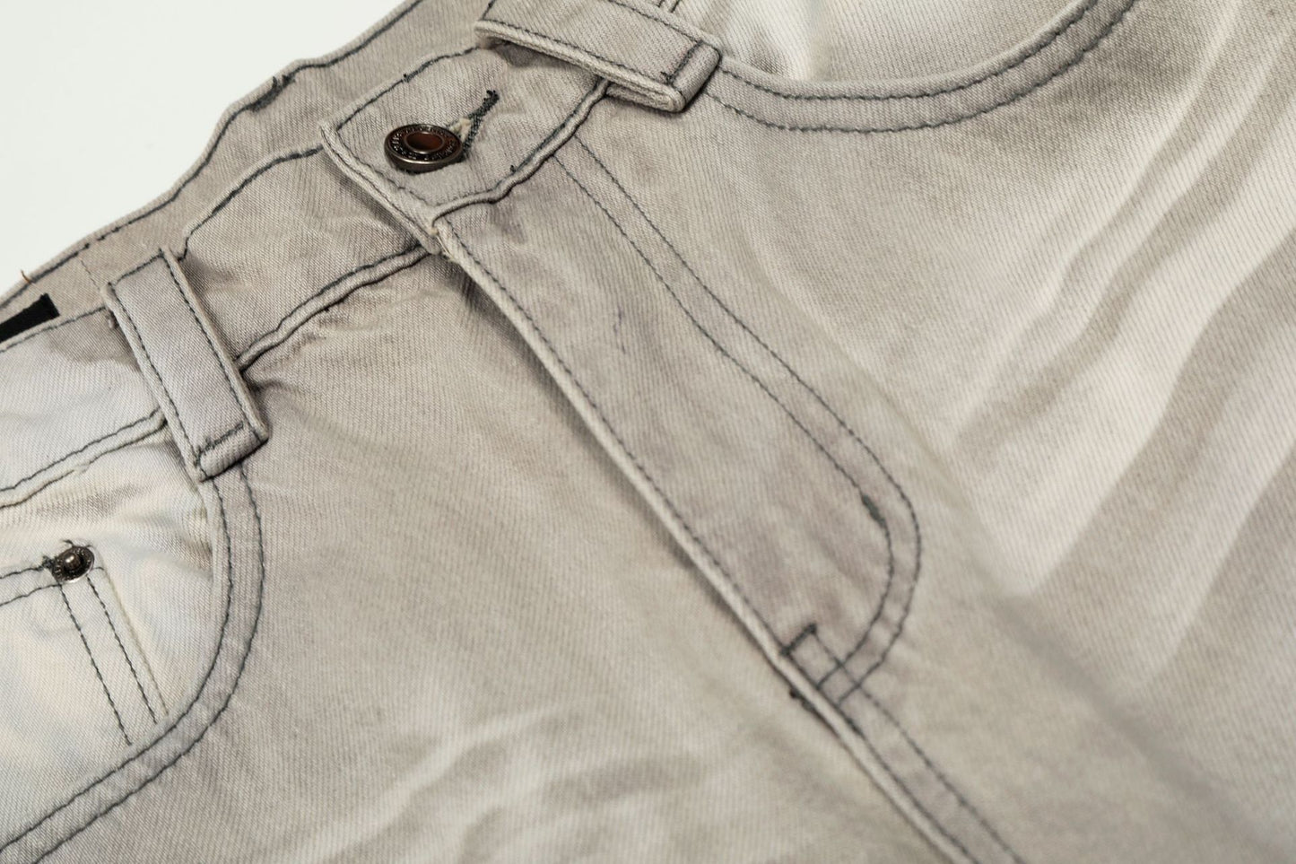 Washed Whiskers Wide Leg Denim Jeans WN25837
