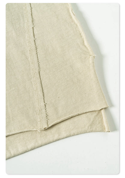 Whased Print Oversize Tank Top T-shirt WN6442