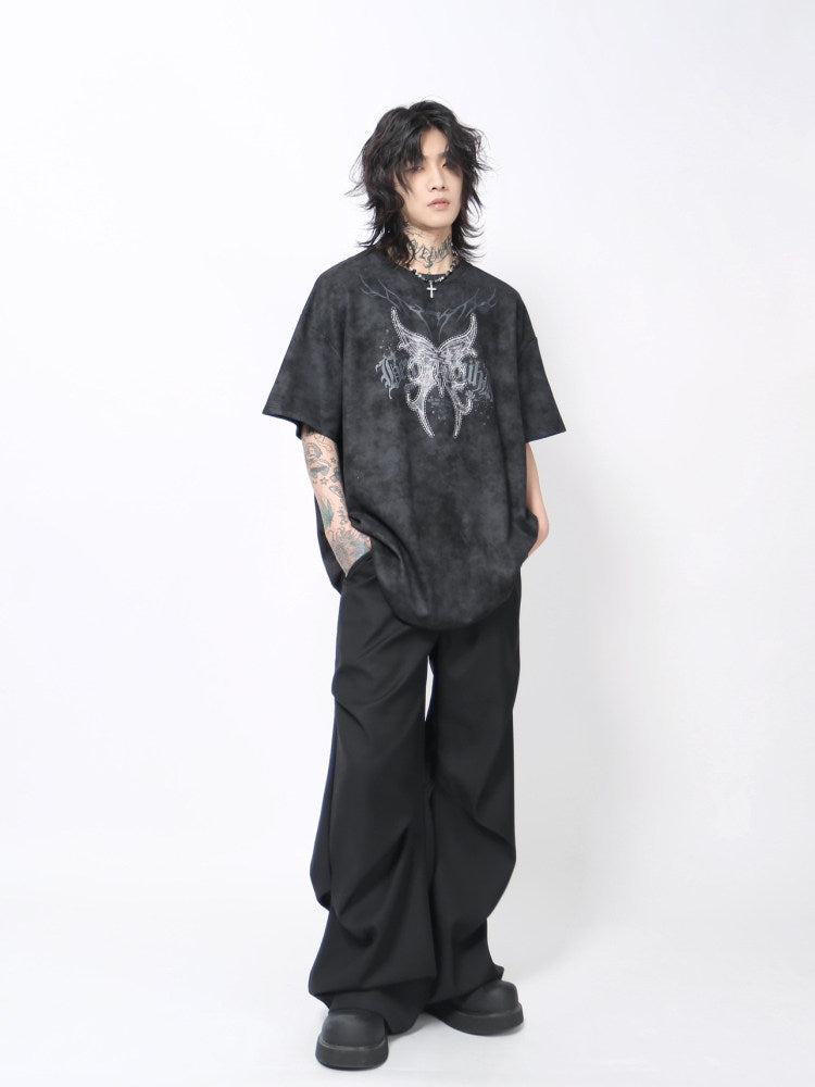Graphic Print Oversize Short Sleeve T-Shirt WN24469
