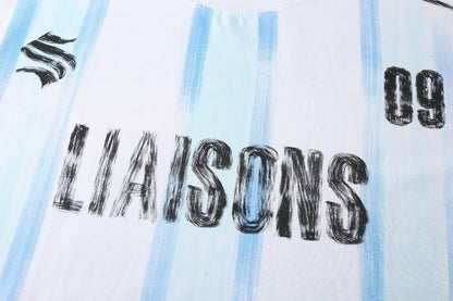 Graffiti Letter Graphic Short Sleeve T-Shirt WN28048