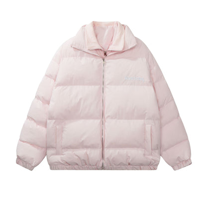 Fake Layered Zipper Puffer Jacket WN11038