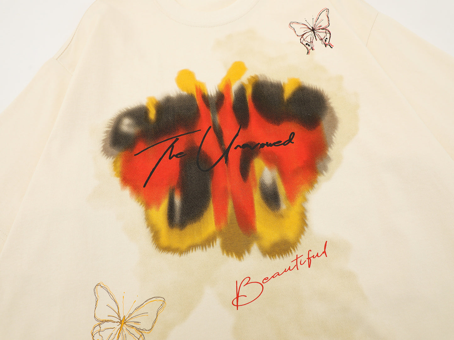 Butterfly Graphic Print Short Sleeve T-Shirt WN25493