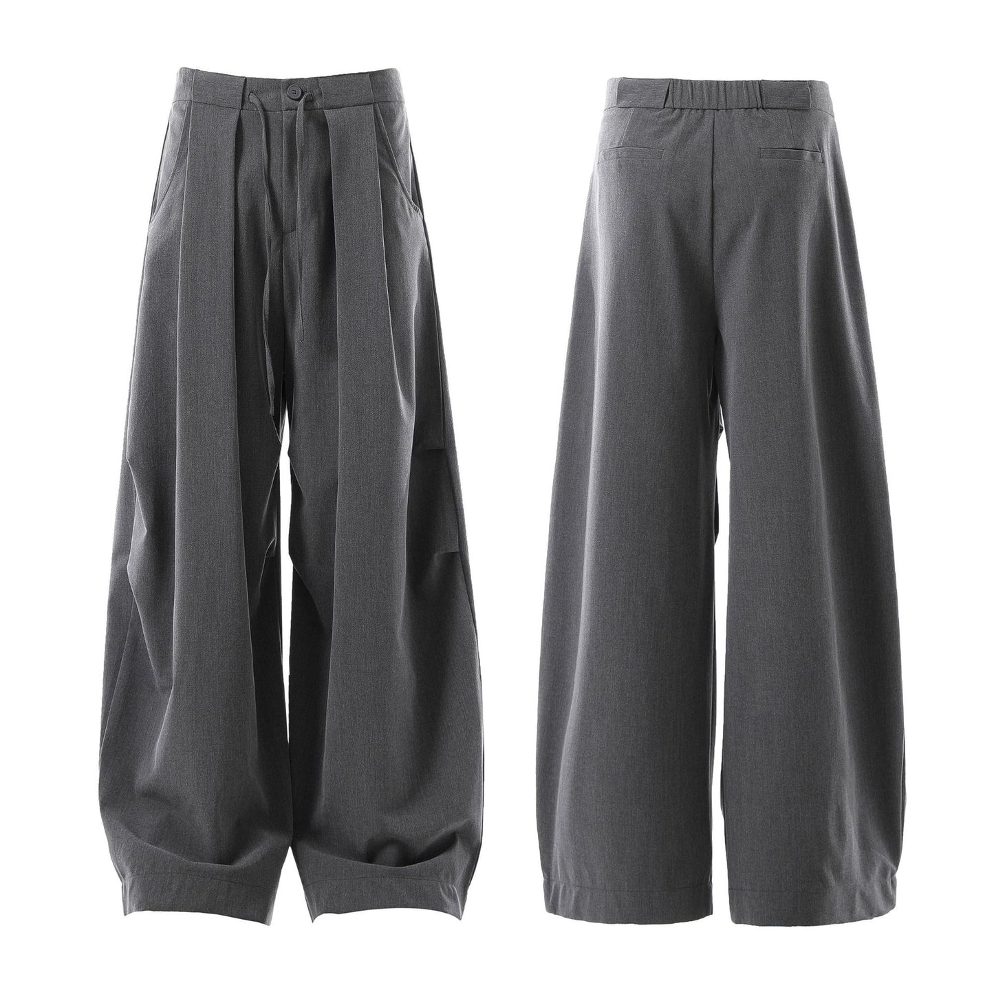 Deconstruction Pleats Curved Trousers WN26012