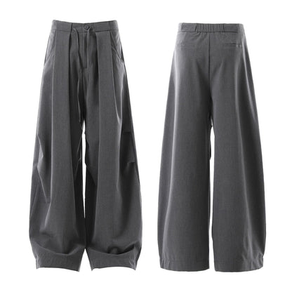 Deconstruction Pleats Curved Trousers WN26012