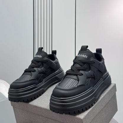 Panel Platform Thick Sole Sneakers WN24713