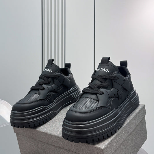 Panel Platform Thick Sole Sneakers WN24713