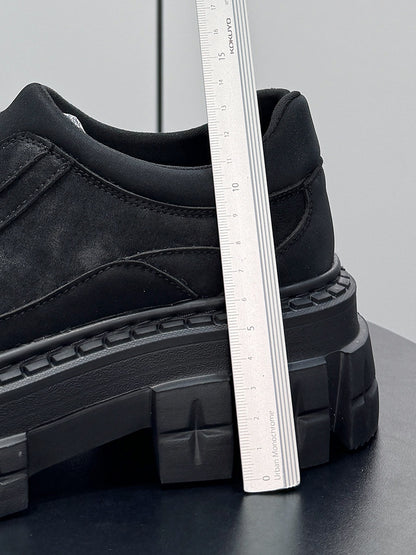 Washed Thick Sole Platform Shoes WN24599
